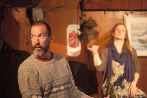 Charlie DelMarcelle and Rachael Brouder in Hooked! Photo: Katie Reing